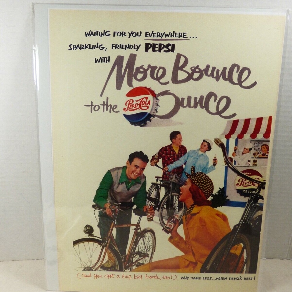 Pepsi Cola repro advertisement print ad